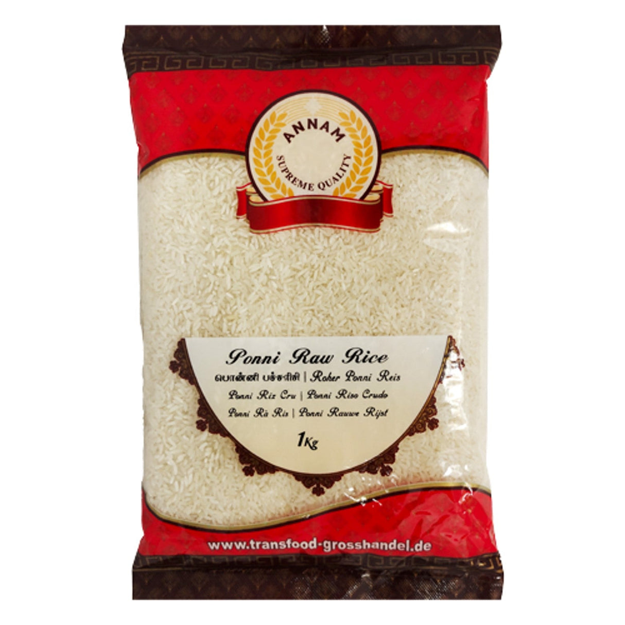 Annam Ponni Raw Rice - 1Kg Annam