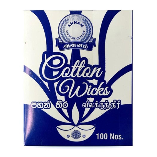 Annam Cotton Wicks 100 Pcs