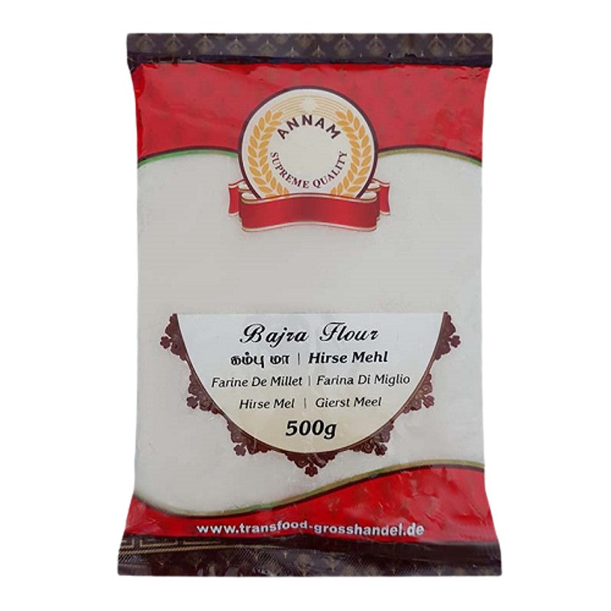 Annam Pearl Millet/ Kambu / Sajjau / Bajri / Bajra - Flour (500g) Annam