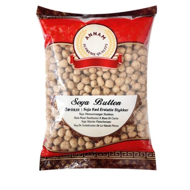 Annam Soya Button | Soya Chunks | Soya Wadi | Meal Maker (Medium) 500g