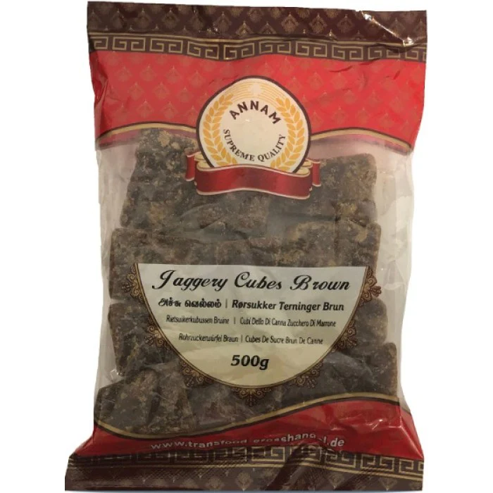 Annam Jaggery Cubes Brown (Gur) 500g
