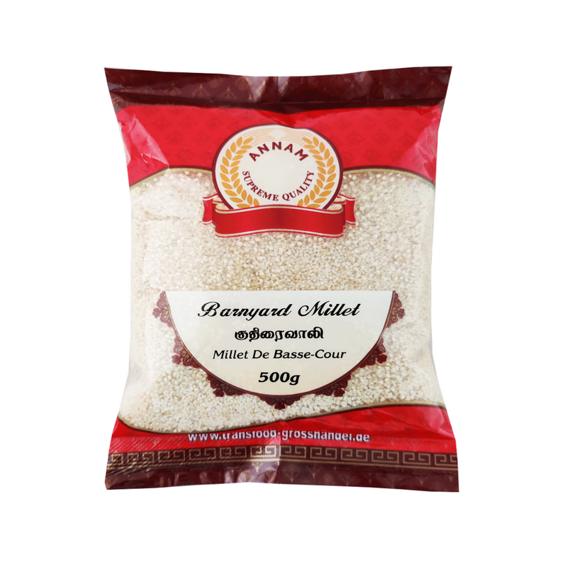 Annam Banyard Millet | Kuthiraivali | Jhangora | Udalu (Whole) 500g Annam