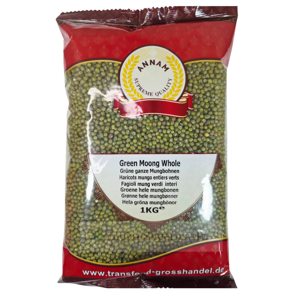 Annam Moong Beans Whole (With Skin) 1Kg
