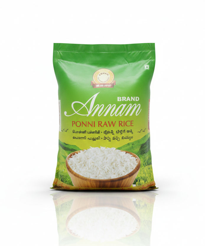 Annam Ponni Raw Rice 10kg Annam