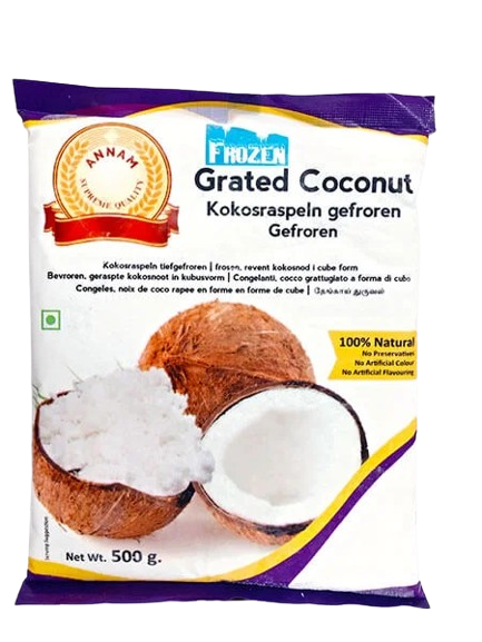 Annam Grated Coconut (Frozen) 500g