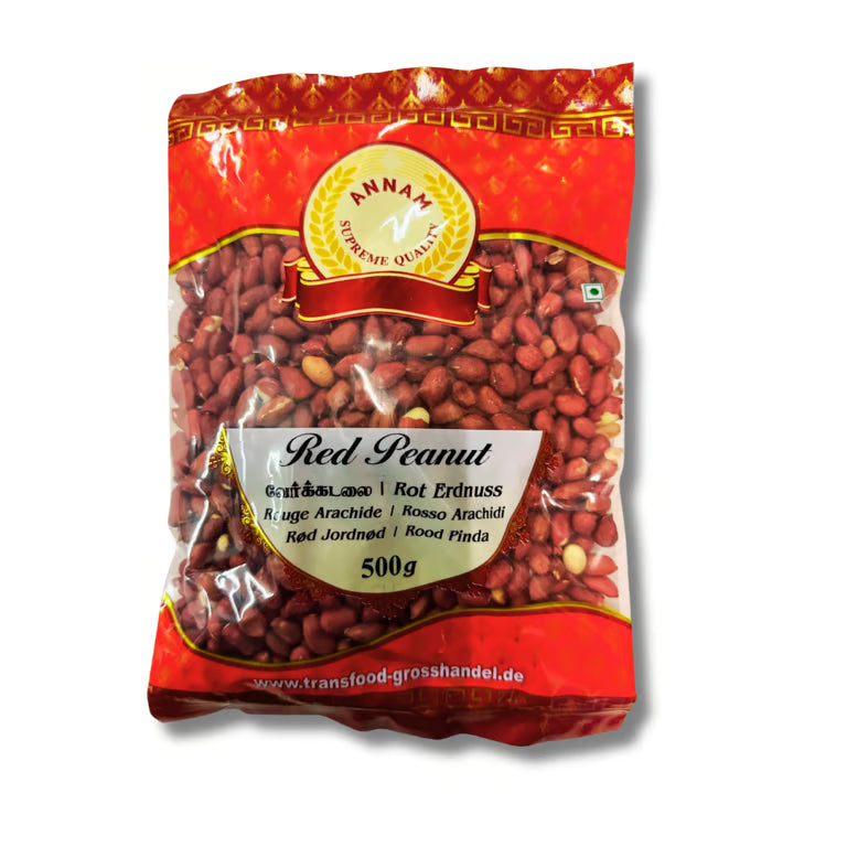 Annam Peanuts | Groundnuts (Red) 500g
