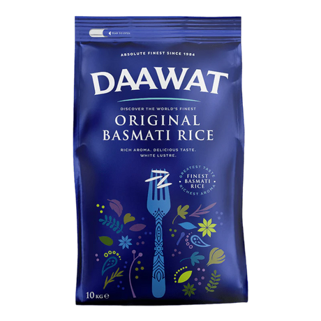 Daawat Original Basmati Rice packaging on a white background