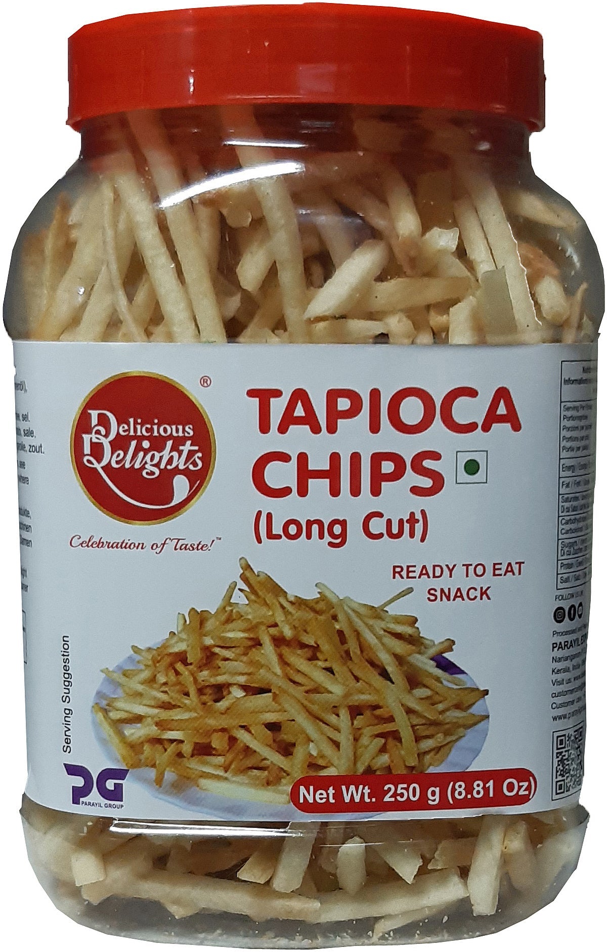 Delicious Delights Long Cut Tapioca Chips 250g