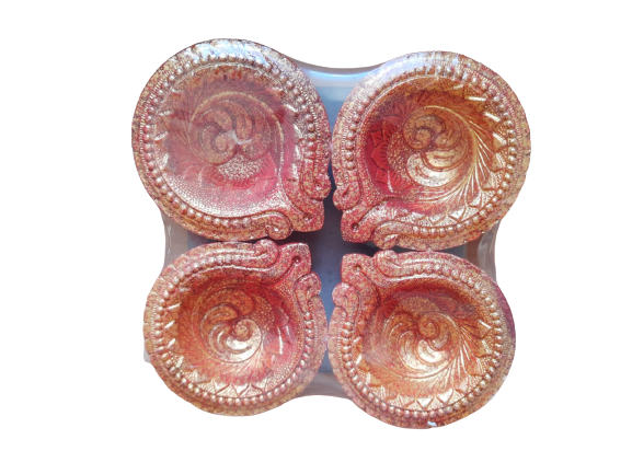 Diya Special Terracotta TC2- Set of 4 Pcs