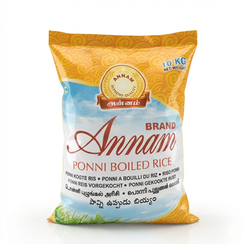 Annam Ponni Boiled Rice - 10Kg Annam