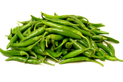 Fresh Green Chilli / Hari Mirch / Milagai - 100g