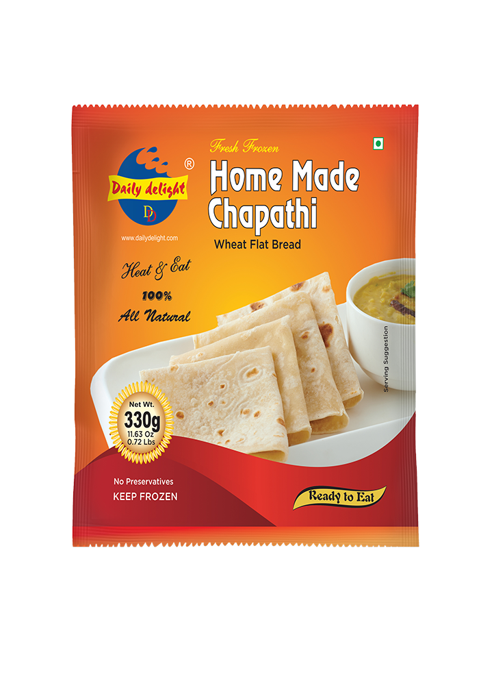 Daily Delight Home Made Chapati 330g (8 Pieces)