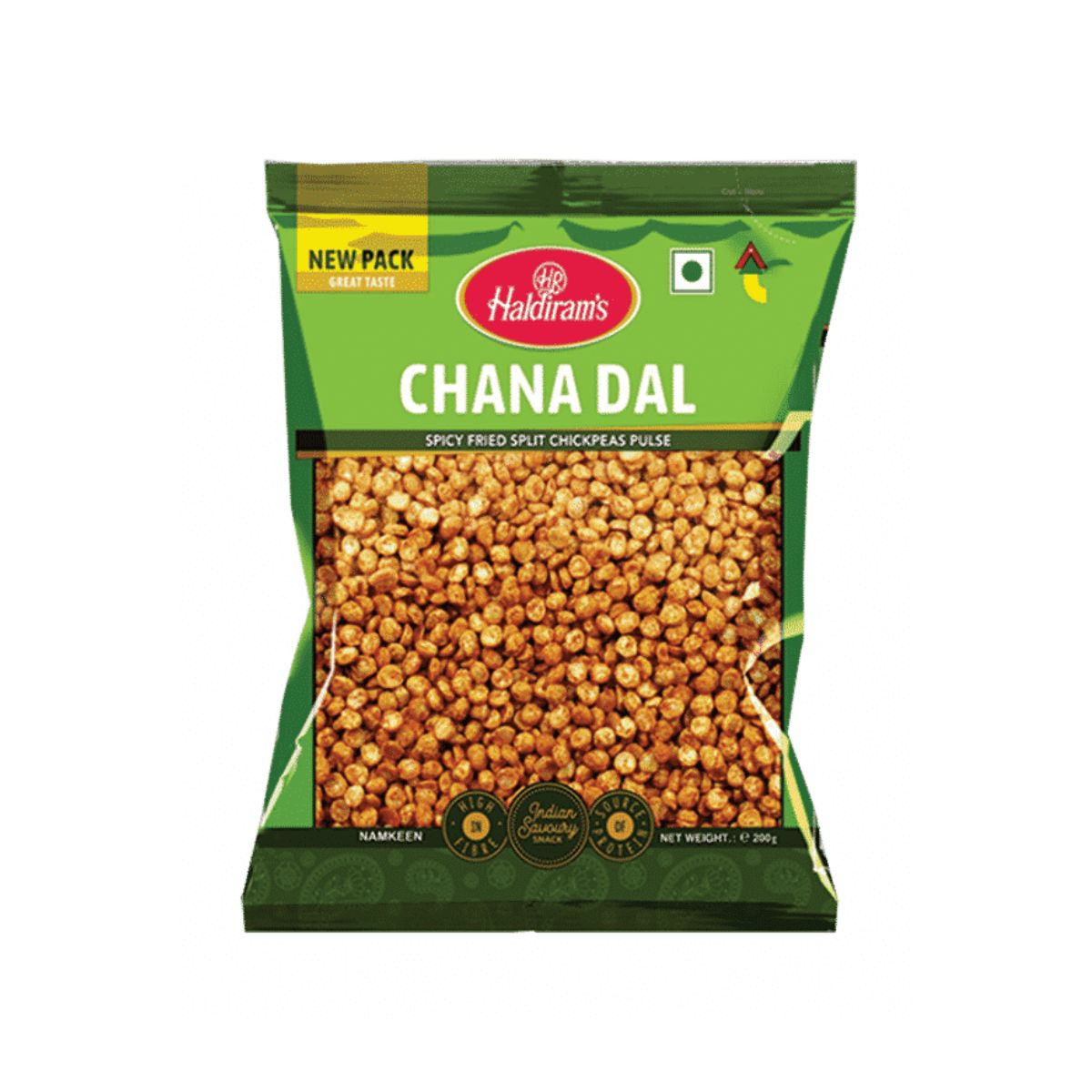 Haldiram's Chana Dal 200g | Spicy Fried Split Chick Peas Pulse (BBE: 1 Jun 2024)