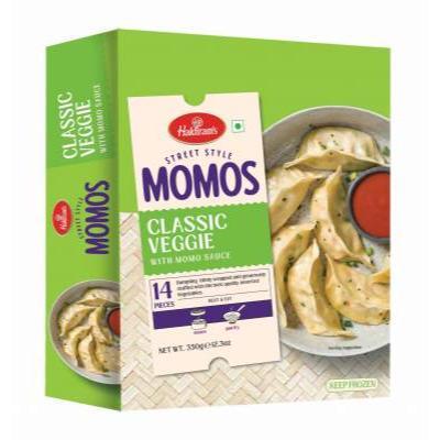 Haldiram's Classic Veggie Momos (With Momo Sauce) 350g (14 Pieces)