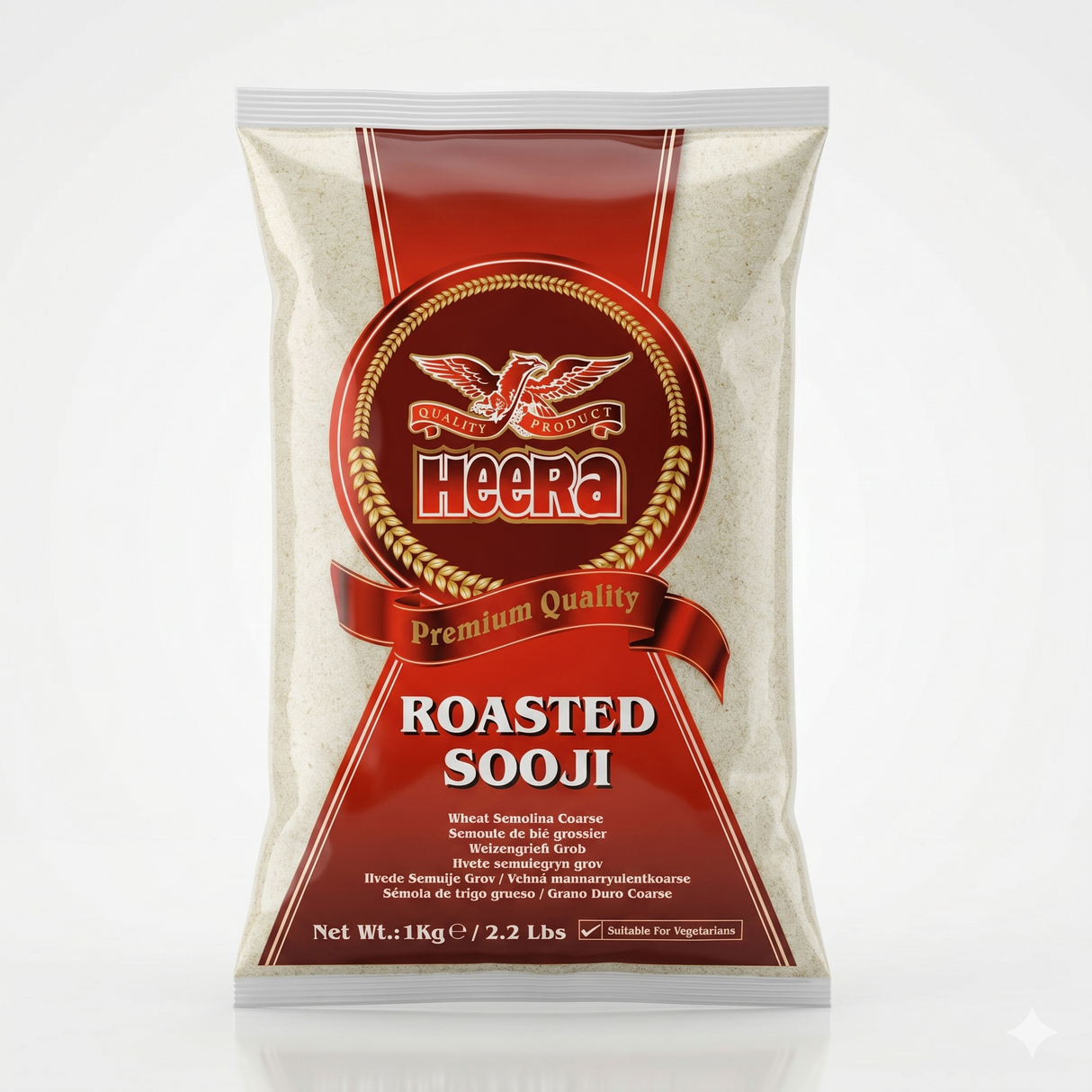 Heera Roasted Suji | Rawa | Ravva | Sooji | Semolina 1Kg Heera