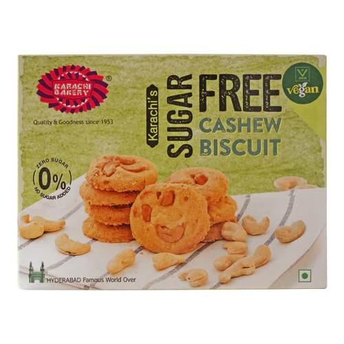 Karachi Bakery Sugarfree Cashew Cookies 250g