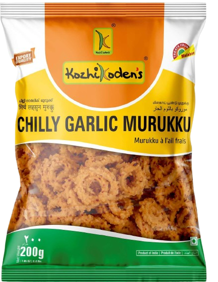 Kozhikoden's Chilli Garlic Murukku 200g Kozhikoden's