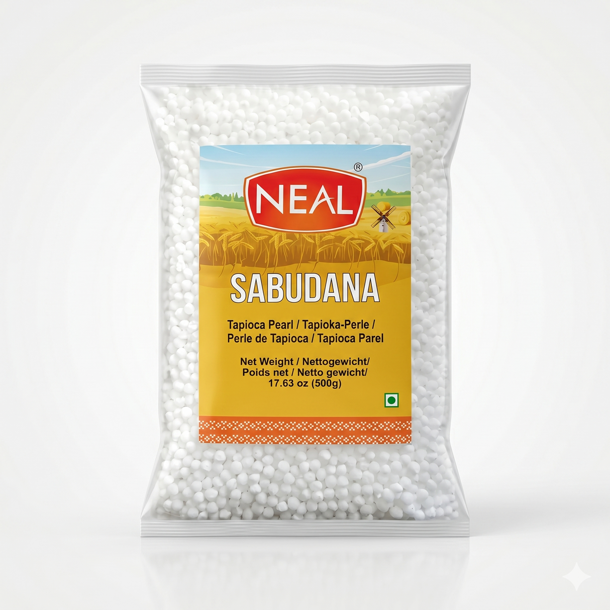 Neals Sabudana | Sago | Javvarisi (Medium) 500g Neals