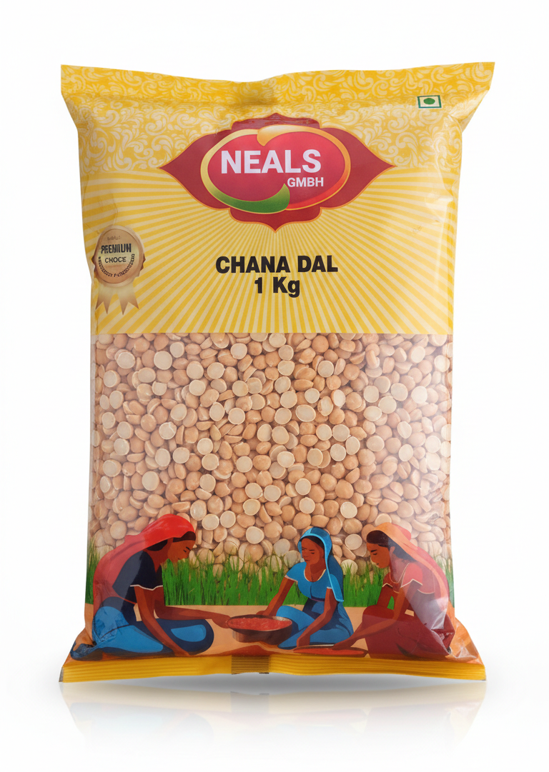 Neals Chana Dal | Bengal Gram (Split without Skin) 1Kg Neals