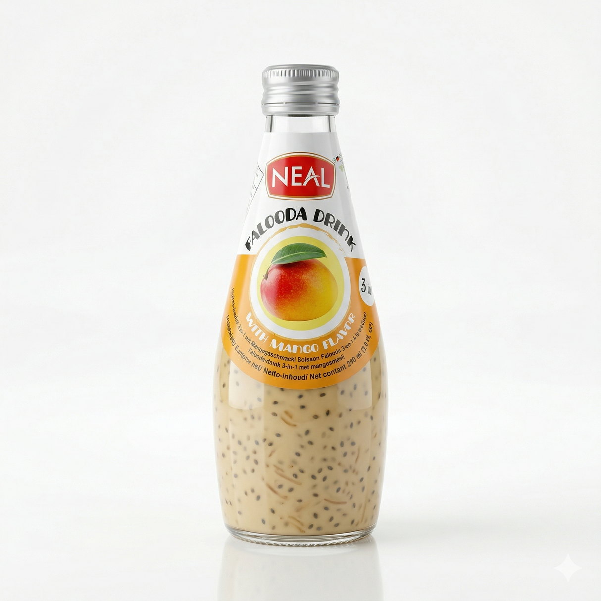 Neals Falooda Drink With Basil Seeds (Mango Flavour) 290ml Neals