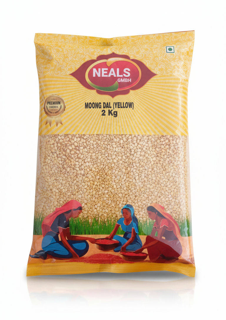 Neals Moong Dal | Mung Dal | Yellow Lentils Split (Without Skin) 2Kg Neals