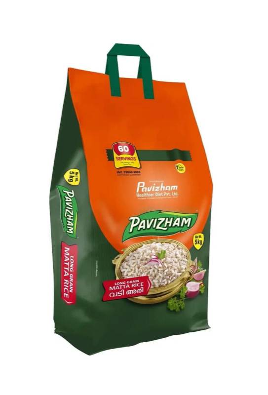 Pavizham Palakkadan Vadi Matta Rice 5Kg Pavizham