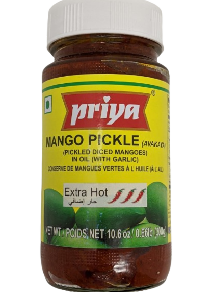 Priya Extra Hot Mango Pickle 300g Priya