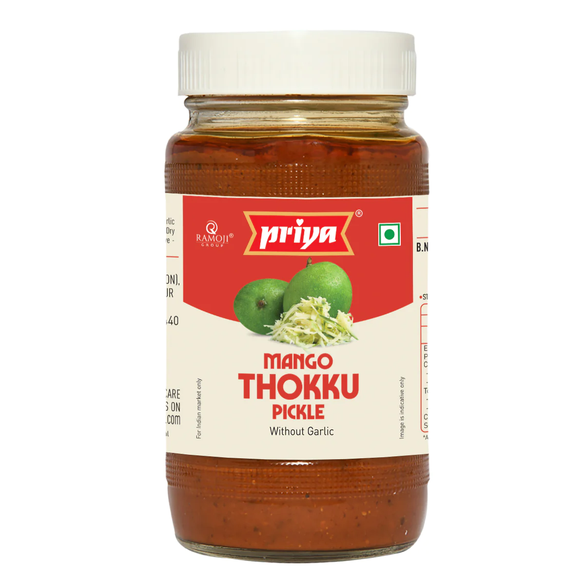 Priya MANGO THOKKU (GRATED WITHOUT GARLIC) 300G (Best Before: End Jan 2025)