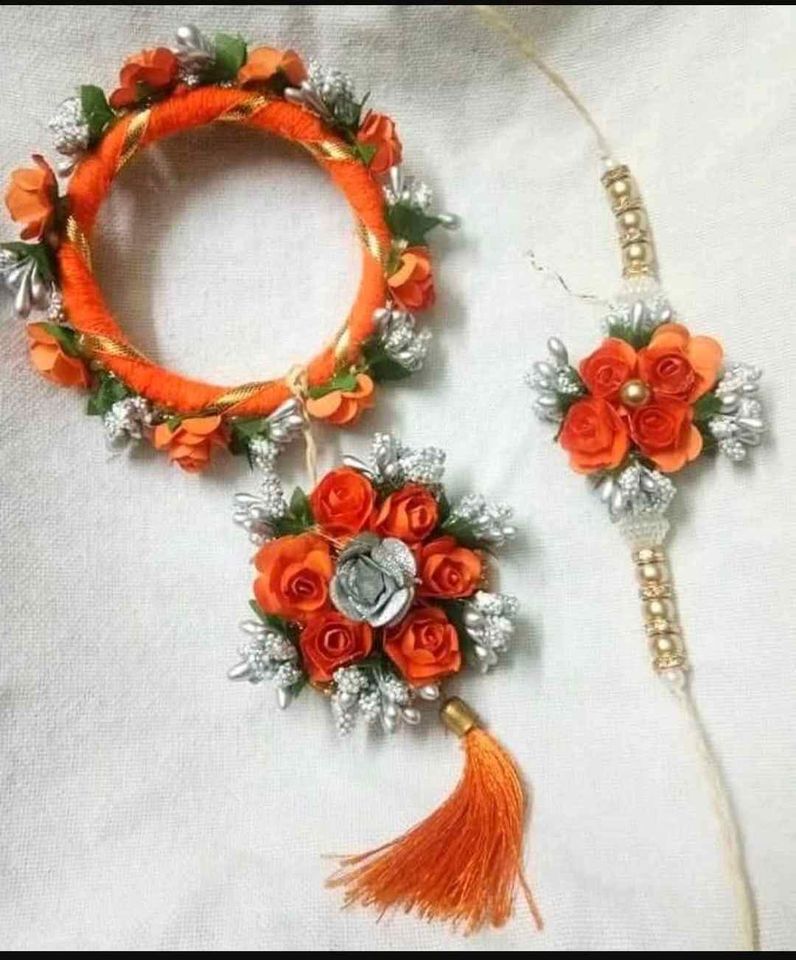 Traditional Karigari Rakhi & Lumba Combo for Bhaiya Bhabhi