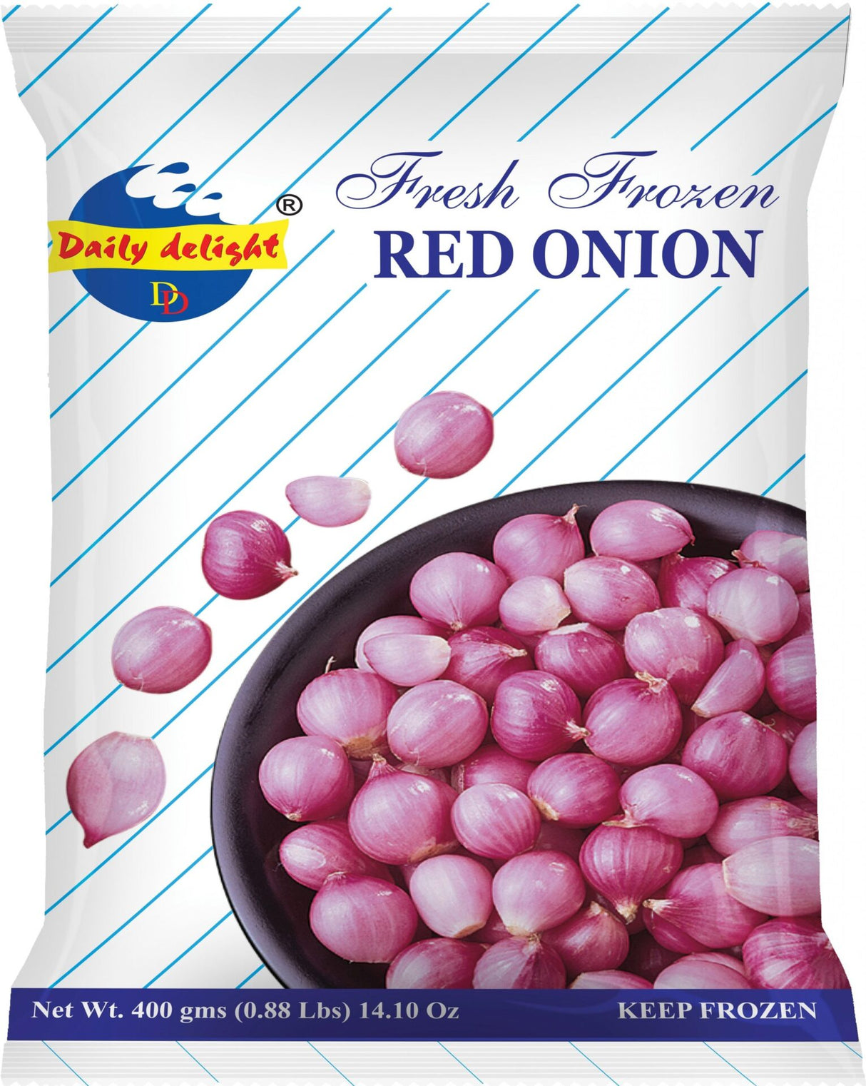 Daily Delight Fresh Frozen Shallots (Red Onions/Small Onions) 400g