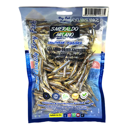 Smeraldo Milano Dry Fish Anchovy | Kozhuva | Nethili | Netholi (with Head) 150g