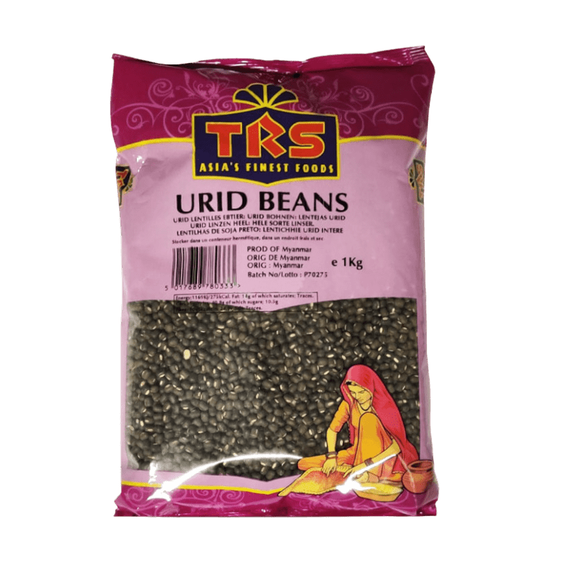 TRS Urad/Urud/Urid WHOLE BLACK (WITH SKIN) 1 Kg TRS