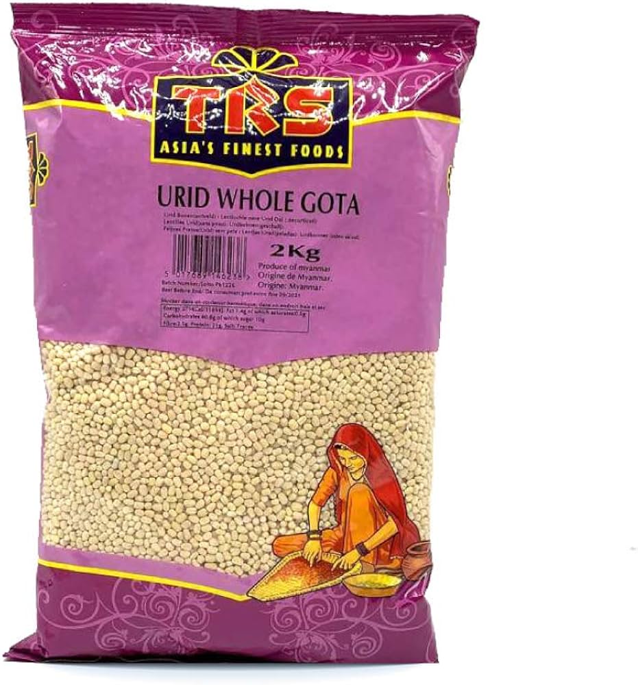 TRS Urad/Urud/Urid Whole Gota 2 kg TRS