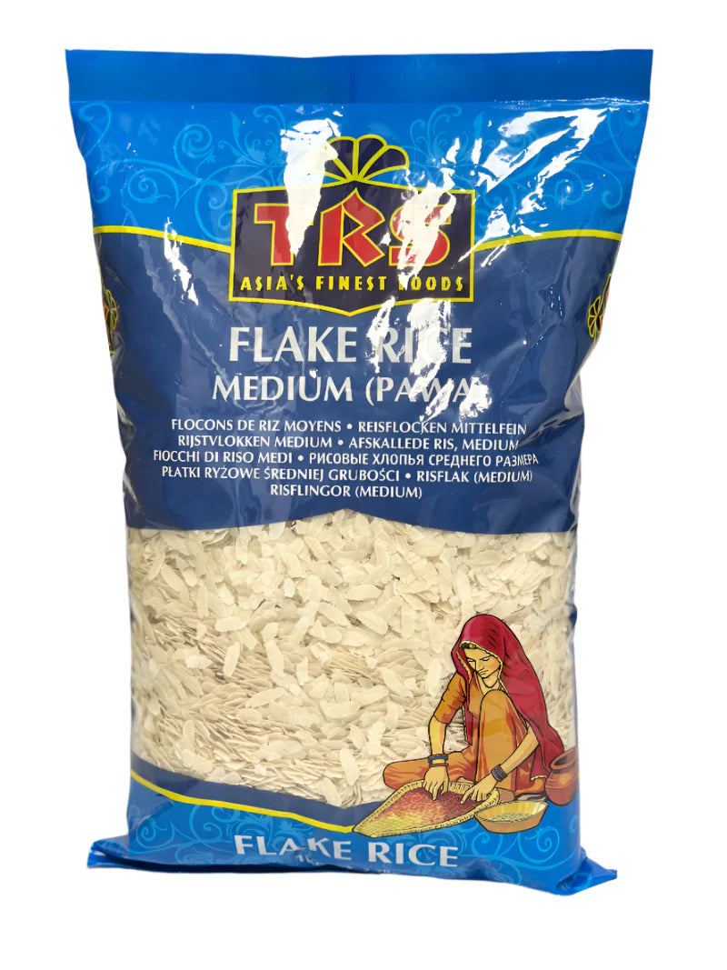 TRS White Rice Flakes | Poha | Pawa | Aval (Medium) 1Kg TRS