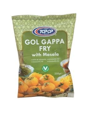 Top Op Pani Puri Chips | Gol Gappa Chips to Fry (With Masala) 250g Top Op