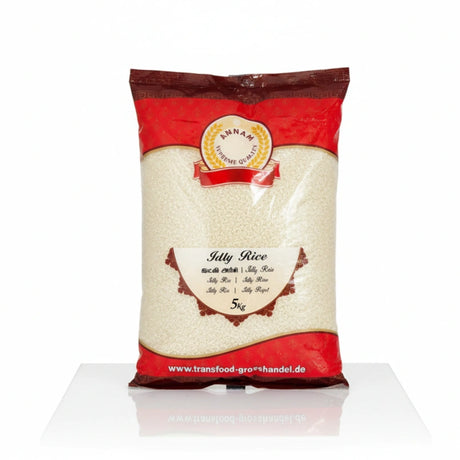 Bag of Annam sticky rice with a red label on a white background