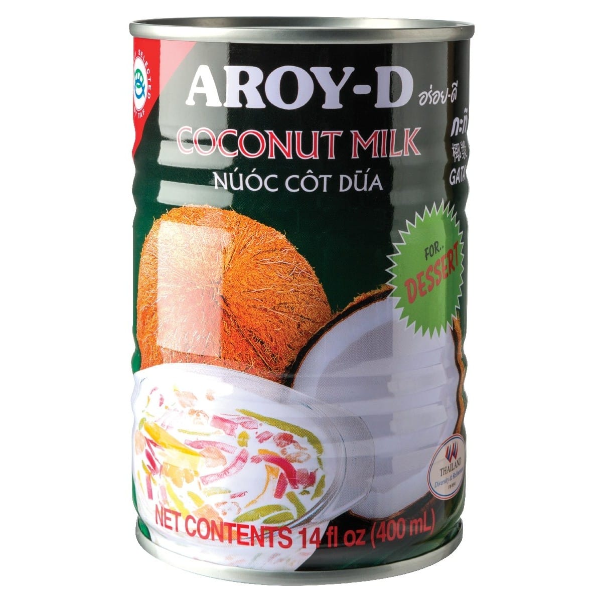 Aroy-D Coconut Milk for Desserts 400ml