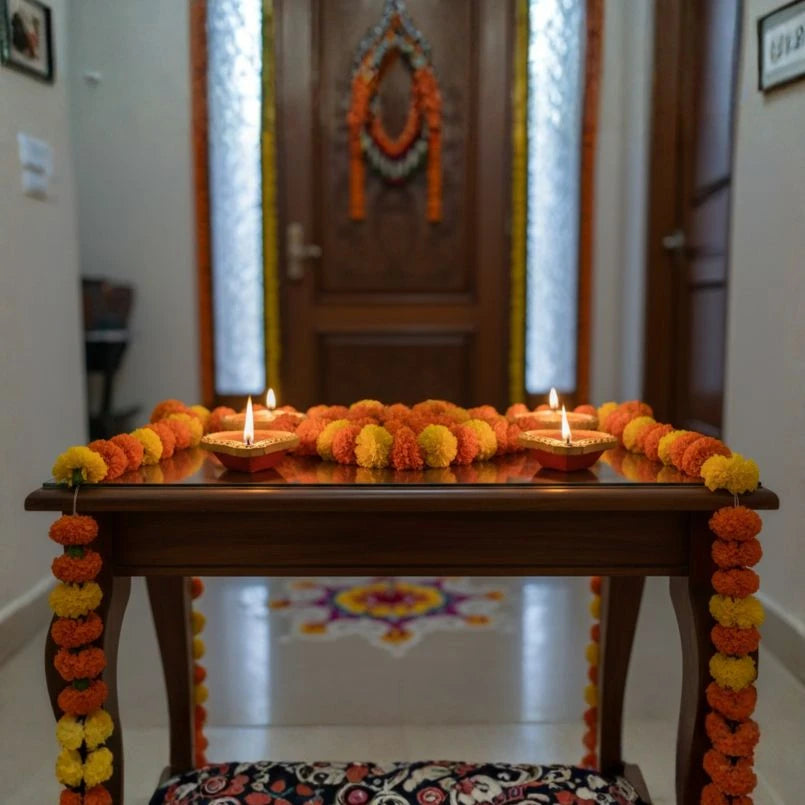 Diya Hand-Painted Fancy HP3- Set of 4 Pcs