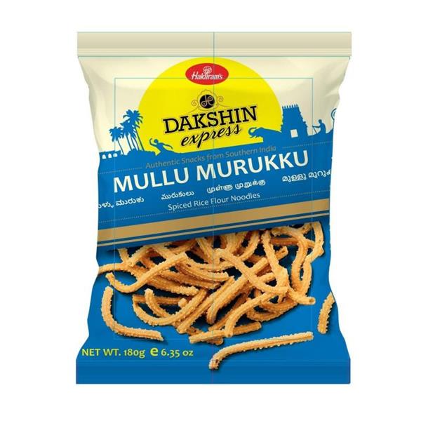 Haldiram's Dakshin Express Mullu Murukku 180g (Best Before: 17 Dec 2024)