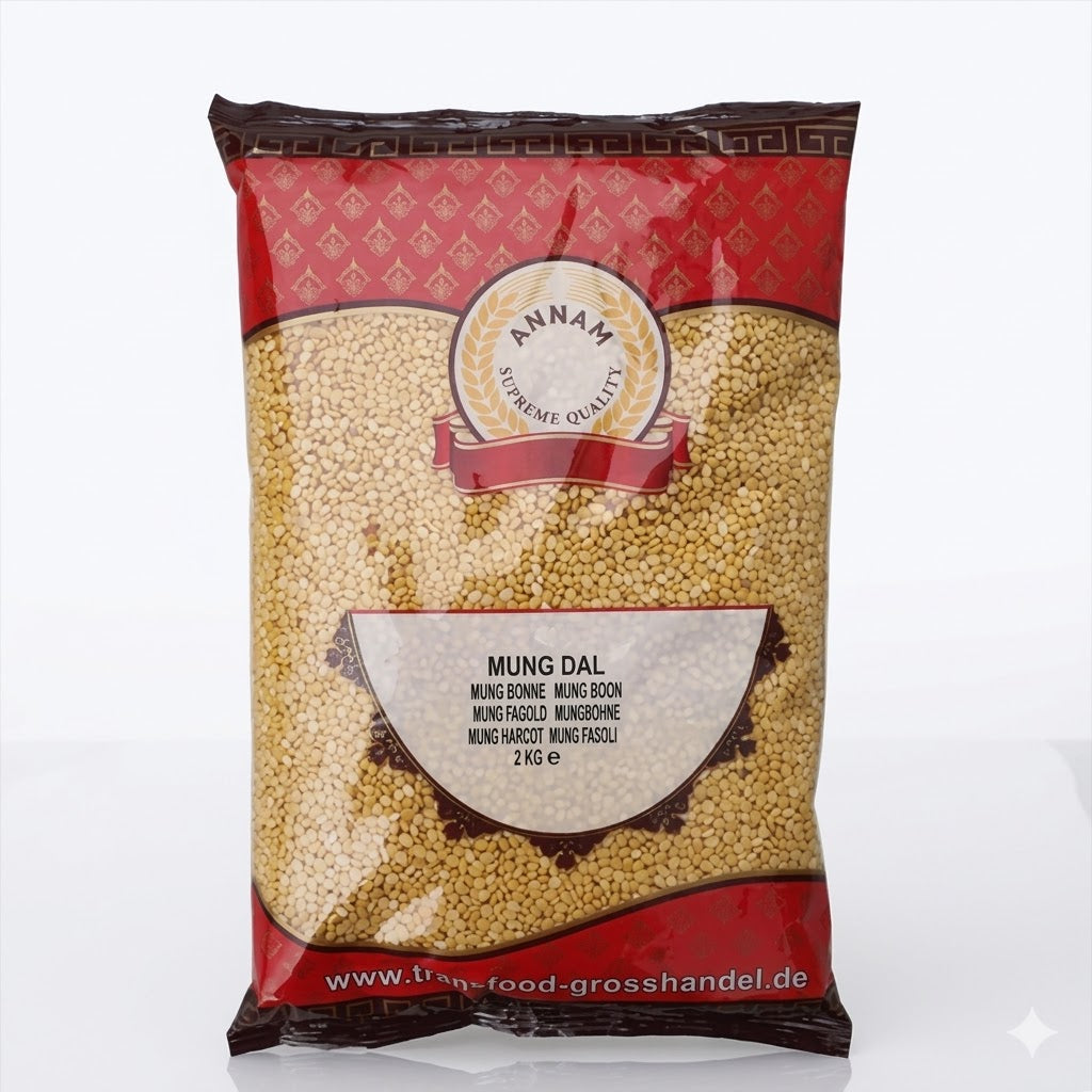 Annam Moong Dal | Mung Dal | Yellow Lentils Split (Without Skin) 2Kg
