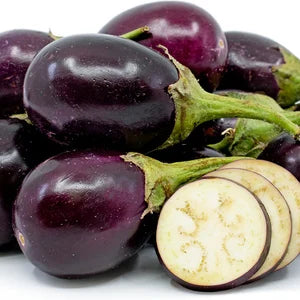 Fresh Indian Brinjal / Baingan / Kathari / Aubergine (Purple) - 500g