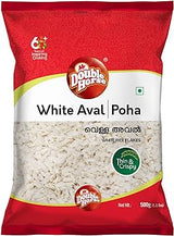 Double Horse White Rice Flakes | Poha | Aval (Thin) 500g