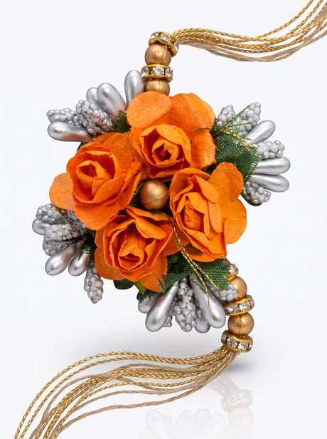 Traditional Karigari Rakhi (Orange) Generic