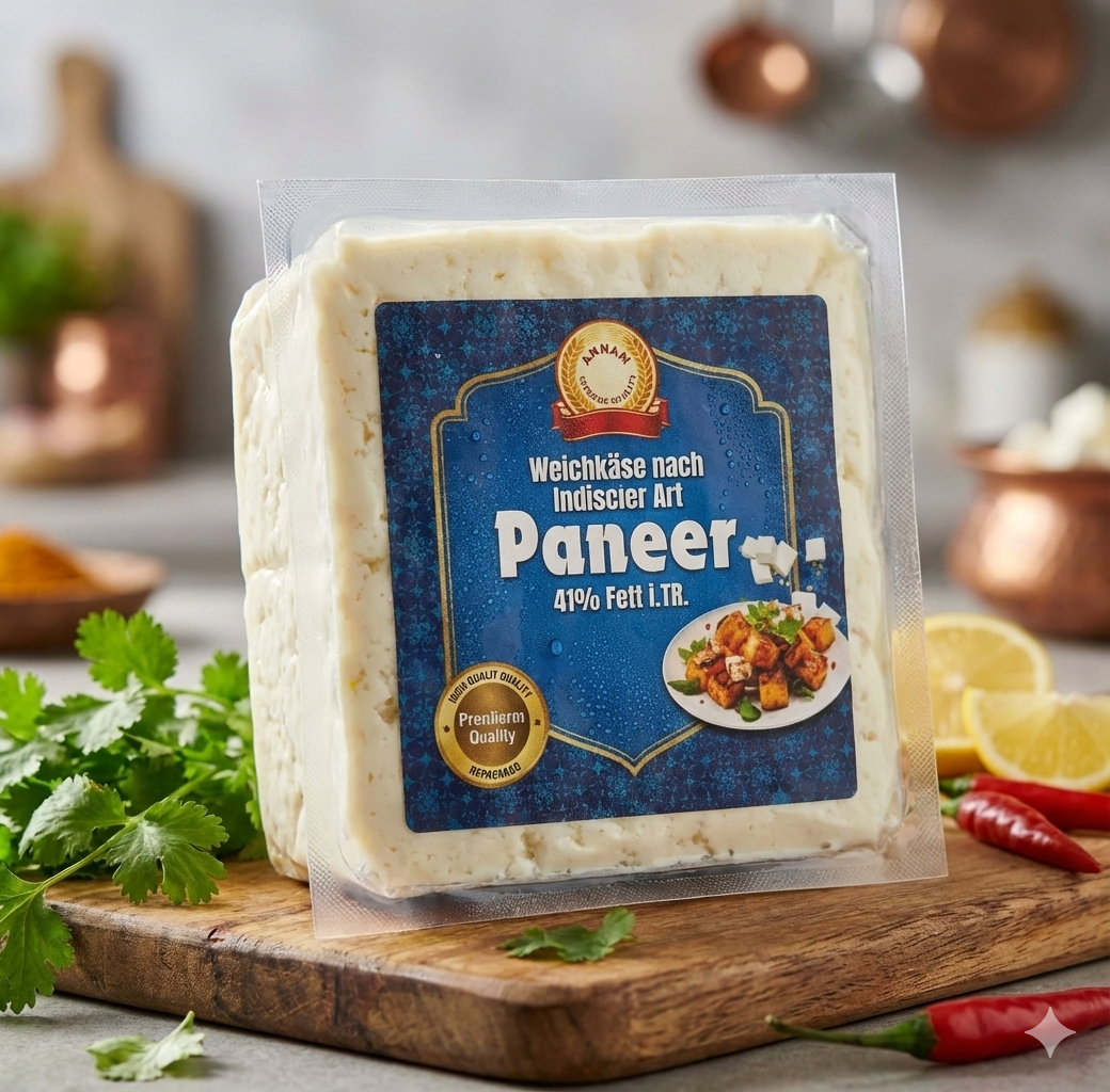 Annam Fresh Paneer | Indian Cottage Cheese (460g - 530g)