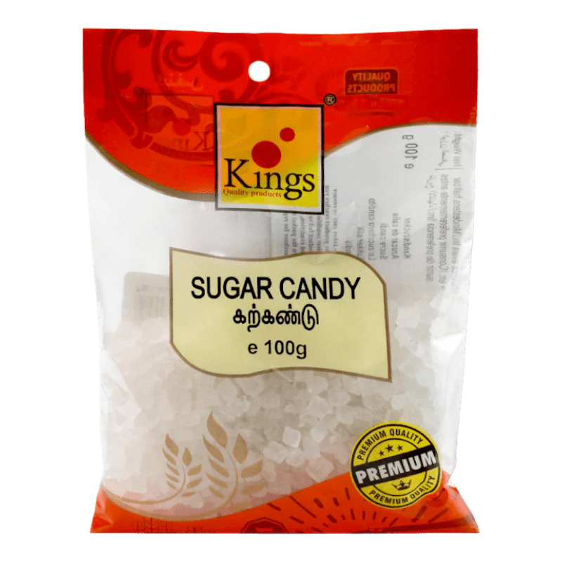 Kings Sugar Crystals / Rock Sugar / Sakar Misri / Kalkandu 100g