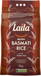 Laila Brown Basmati Rice 5Kg Laila