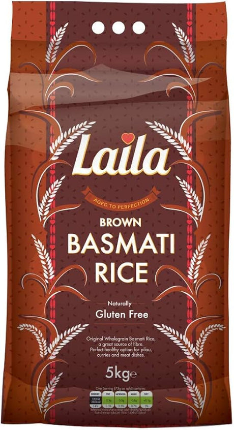 Laila Brown Basmati Rice 5Kg Laila