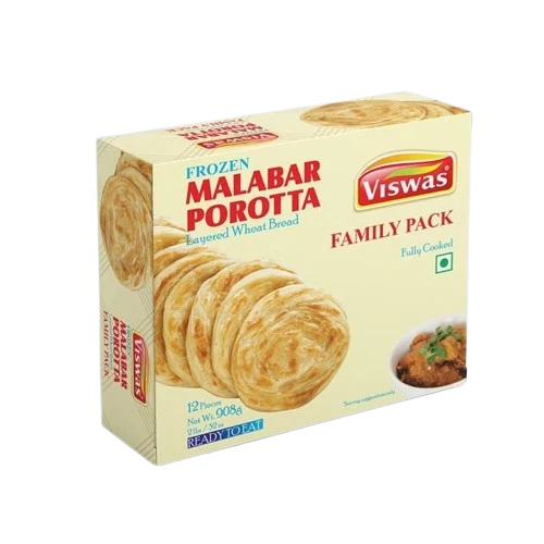 Viswas Malabar Porotta Family Pack (12 Pieces) 908g Daily Delight