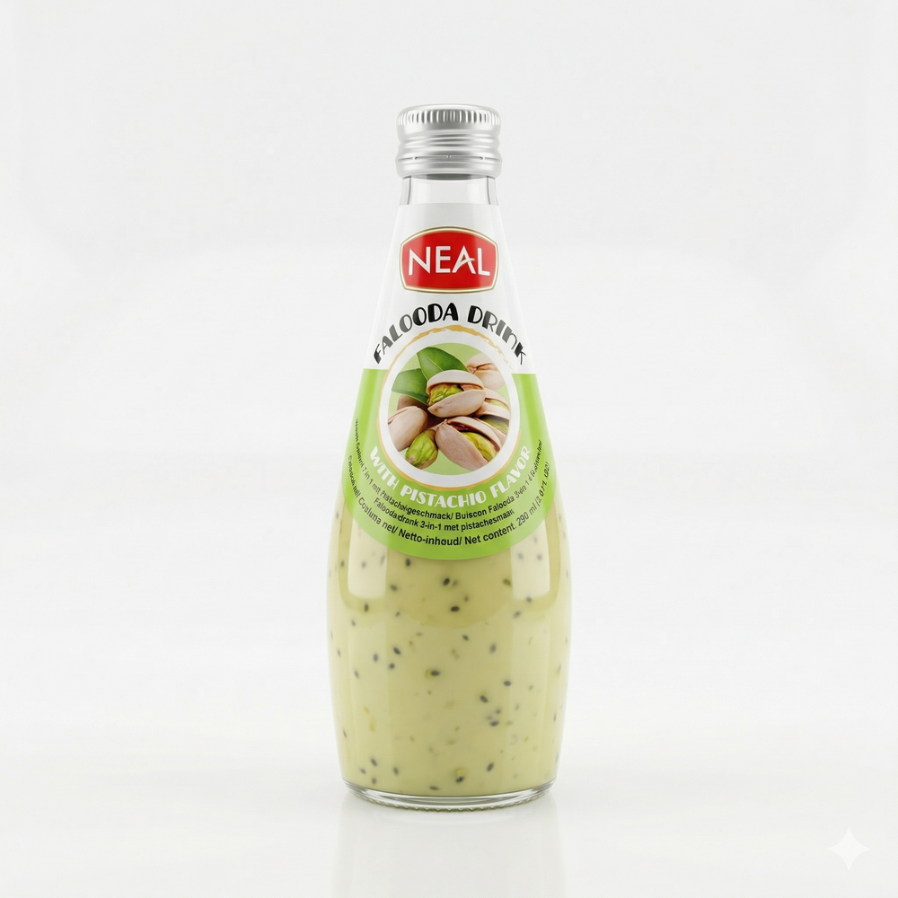 Neals Falooda Drink With Basil Seeds (Pistachio Flavour) 290ml