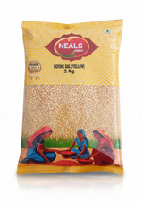 Neals Moong Dal | Mung Dal | Yellow Lentils Split (Without Skin) 2Kg